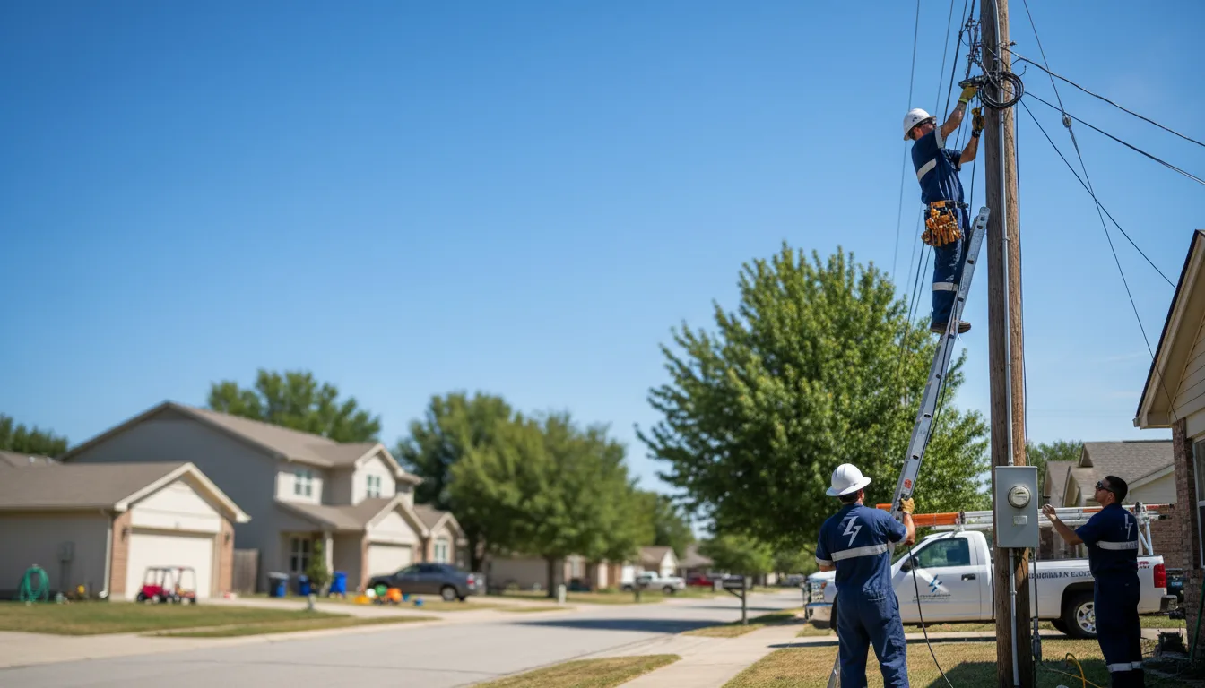 Residential electrician providing installation services in Martinsville, MO